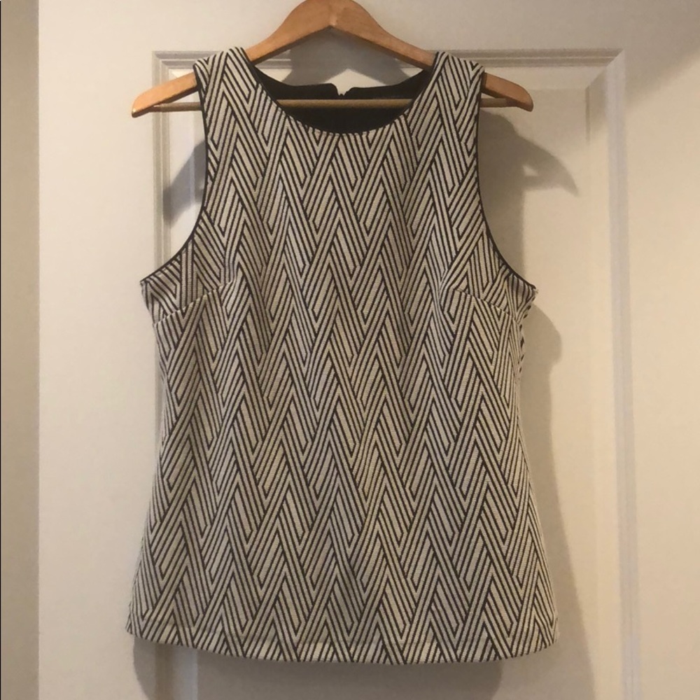 Sleek faux leather lined top